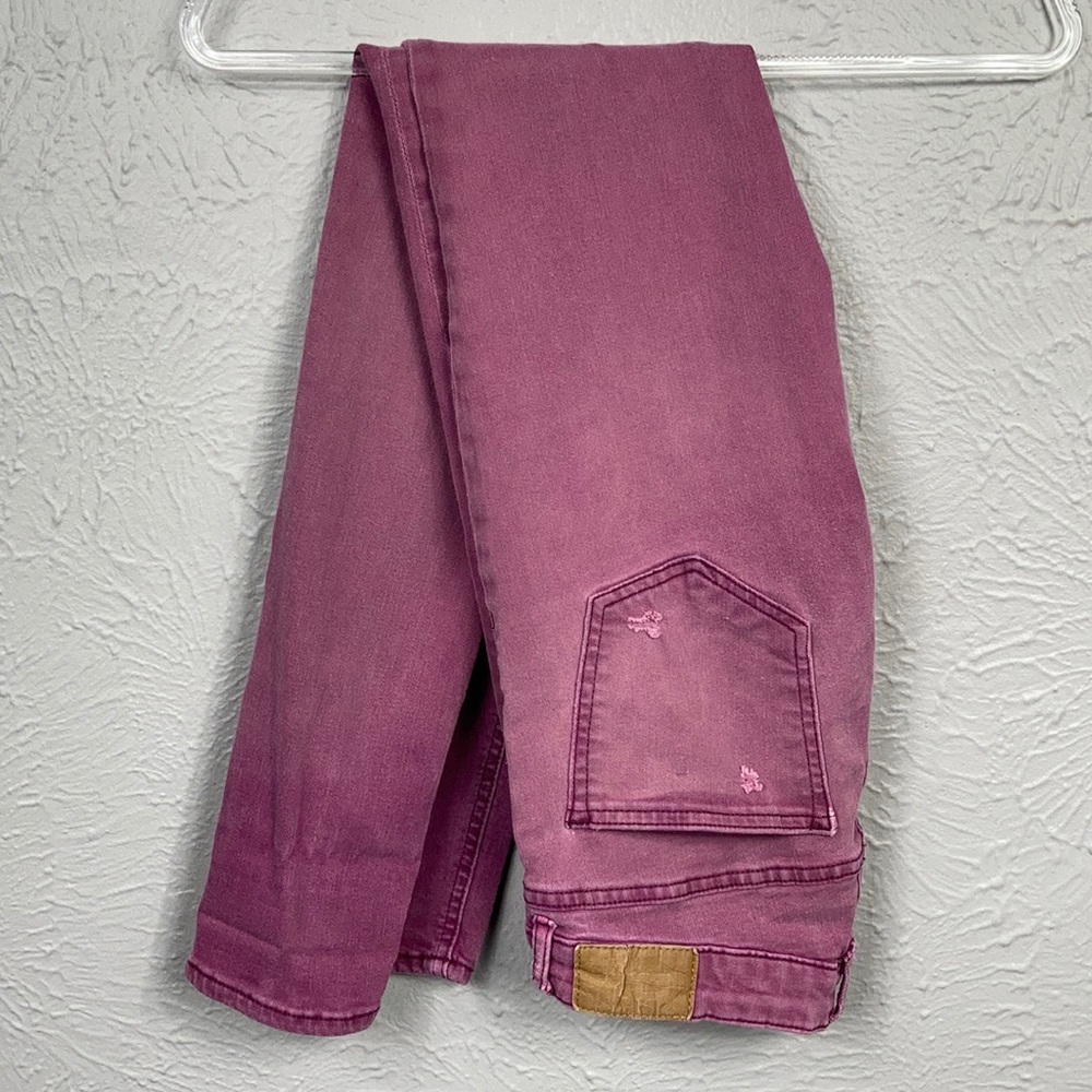 DIVIDED By H&M Purple Distressed Jeans Size 8